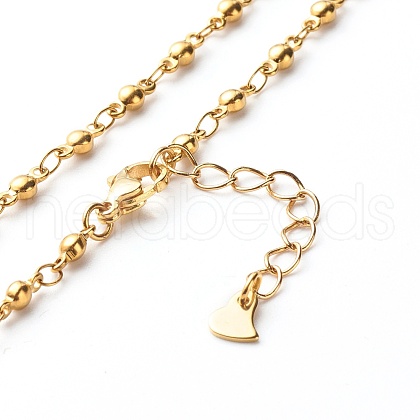 304 Stainless Steel Link Chain Necklaces NJEW-JN03609-1