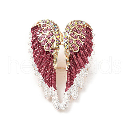 Alloy Rhinestone Brooches for Backpack Clothes JEWB-M068-02G-01-1
