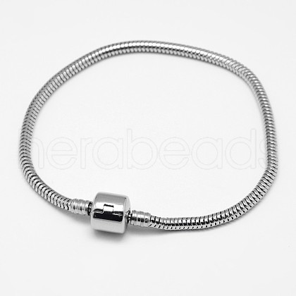 Tarnish Resistant 304 Stainless Steel European Style Bracelets for Jewelry Making X-PPJ-F002-03C-1