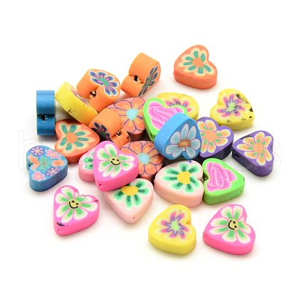 Handmade Polymer Clay Beads X-CLAY-Q230-29-1