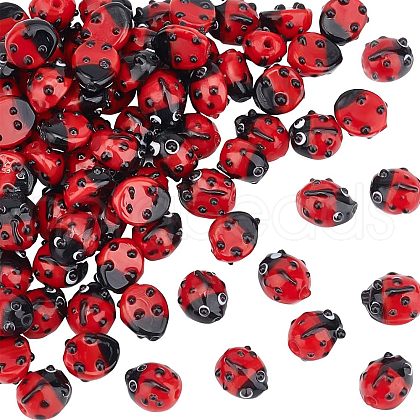 Olycraft Handmade Lampwork Beads Strands LAMP-OC0001-08-1