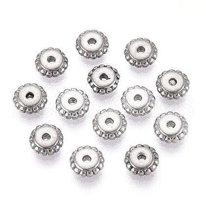 Non-Tarnish 304 Stainless Steel Disc Beads STAS-P319-14A-P-1