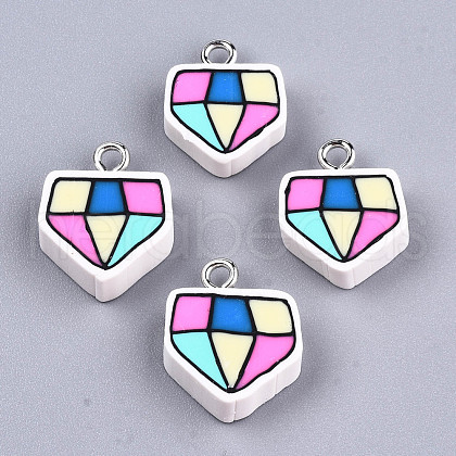 Handmade Polymer Clay Pendants CLAY-T016-77-1