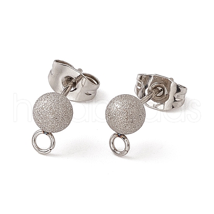 Non-Tarnish 304 Stainless Steel Stud Earring Findings STAS-E179-05C-P-1