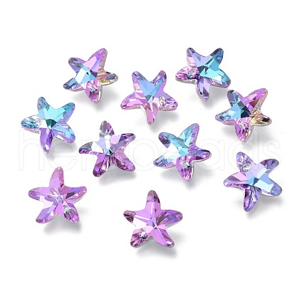 Electroplate Glass Charms X-GLAA-H101-B-03-1