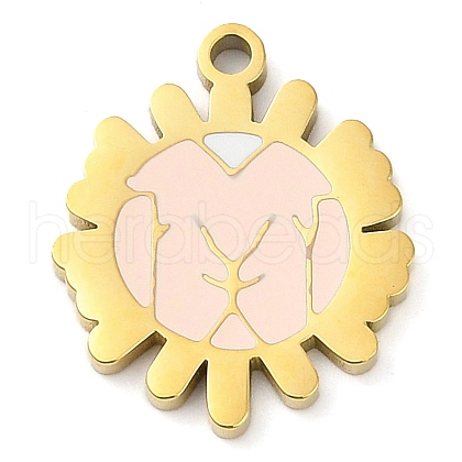 304 Stainless Steel Pendants STAS-F315-07G-03-1