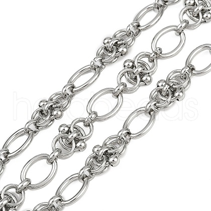 304 Stainless Steel Oval Link Chains CHS-C017-07P-1