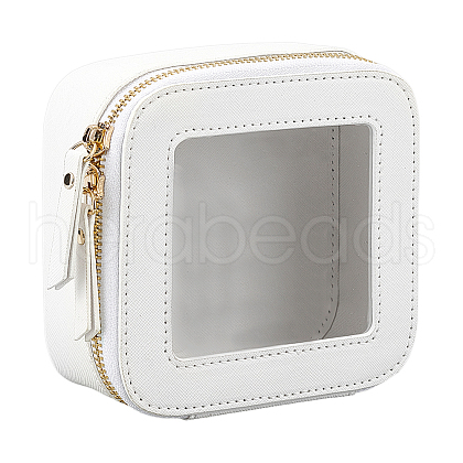 PU Leather Toiletries Zipper Storage Boxes AJEW-WH0542-034-1