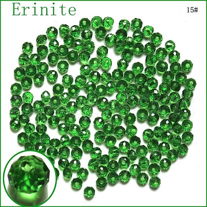 Imitation Austrian Crystal Beads SWAR-F068-3x4mm-15-1