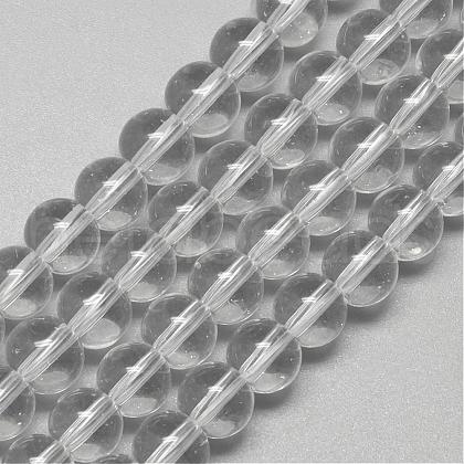 Glass Beads Strands GR8mm01Y-1