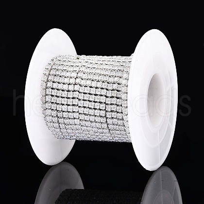 Iron Rhinestone Glass Cup Chain CH-U001-01K-1