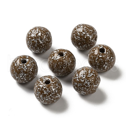 Opaque Acrylic Beads OACR-Z005-48I-1
