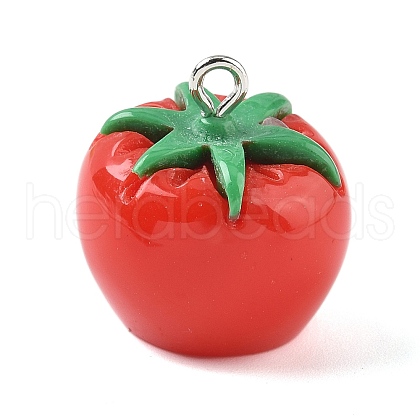 Opaque Resin Pendants RESI-G107-04G-1