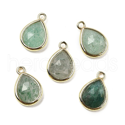 Natural Dyed Strawberry Quartz Faceted Pendants G-U019-05G-05-1