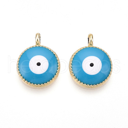 Alloy Enamel Pendants ENAM-T020-105B-1