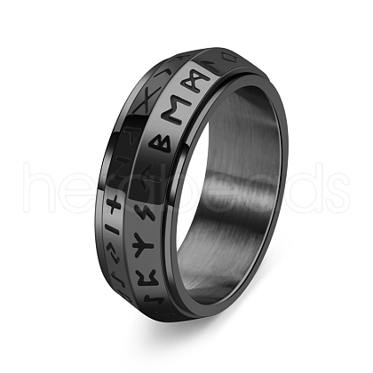 Rotatable Stainless Steel Finger Ring PW-WG27E87-23-1