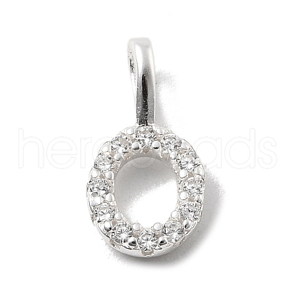 925 Sterling Silver with Cubic Zirconia Charms STER-Q004-01O-S-1