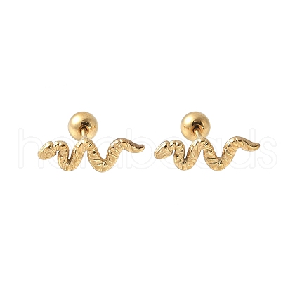 304 Stainless Steel Stud Earrings for Women EJEW-E603-02G-1