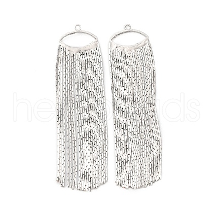 Brass Tassel Big Pendants KK-F898-22B-P-1