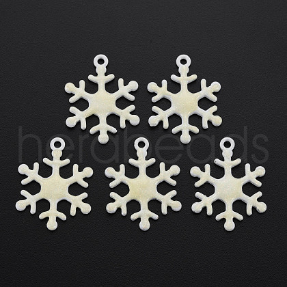 Spray Painted Alloy Enamel Pendants ENAM-N055-036A-NR-1