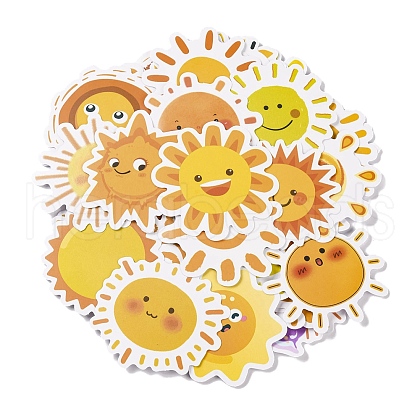 Sun PVC Adhesive Waterproof Stickers Set DIY-F150-06-1