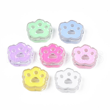 Transparent Acrylic Beads ACRC-S039-06-1