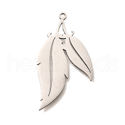 304 Stainless Steel Pendants STAS-B083-14P-1