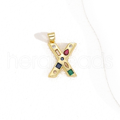 Brass Micro Pave Cubic Zirconia Pendants PW-WG10C3A-12-1