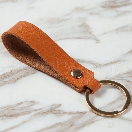 PU Leather Keychain with Iron Belt Loop Clip for Keys PW23021325658-1