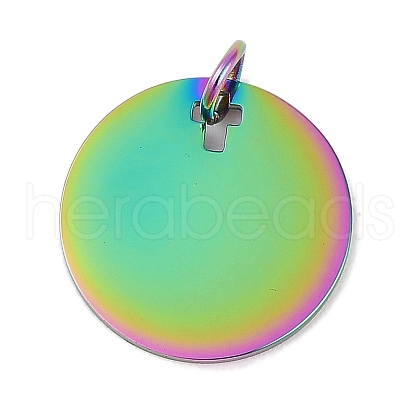 Ion Plating(IP) 304 Stainless Steel Pendants STAS-I311-21RC-1