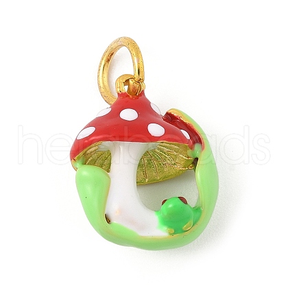 Alloy Enamel Pendants PALLOY-S050-02G-1