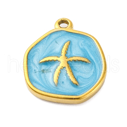 304 Stainless Steel Pendants STAS-V004-11G-01-1