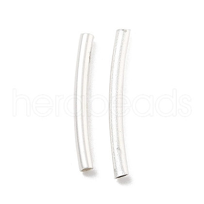Brass Curved Tube Beads KK-B120-04F-S-1