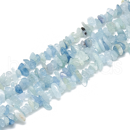 Natural Aquamarine Beads Strands G-S315-21-1