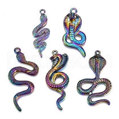 Rainbow Color Alloy Pendants PALLOY-S180-186-NR-1