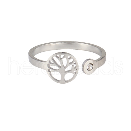 Stainless Steel Cuff Rings PW-WGB87C5-01-1
