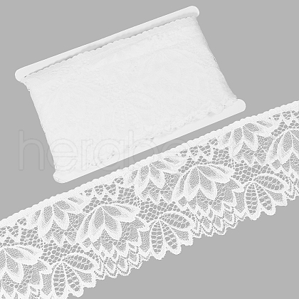 FINGERINSPIRE 10 Yards Nylon Elastic Lace Trim OCOR-FG0002-66A-1