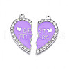 Alloy Enamel Split Pendant ENAM-S130-25C-2