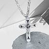 Gothic Style Cross 304 Stainless Steel Pendant Necklace & Link Bracelet FS-WG287BB-03-4