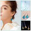 AHADERMAKER 50Pcs 5 Colors Faceted Glass Pendants GLAA-GA0002-03-6
