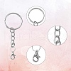 20Pcs Iron Split Key Rings IFIN-YW0003-40-3