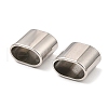 Non-Tarnish 201 Stainless Steel Slide Charms/Slider Beads STAS-D061-03A-P-3