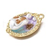 Alloy Enamel Pendants ENAM-K076-17G-2