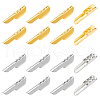 Gorgecraft 240Pcs 2 Colors Iron Cord Lock Ends FIND-GF0006-96-1