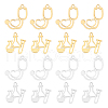 DICOSMETIC 16Pcs 4 Style 201 Stainless Steel Charms STAS-DC0006-17-1