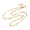 304 Stainless Steel Paperclip Chain Necklaces NJEW-U026-12G-6