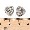 304 Stainless Steel European Bead Rhinestone Settings STAS-D307-01A-P-3