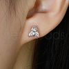 Simple and Elegant S925 Sterling Silver Insects Stud Earrings YF0930-2-1