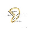925 Sterling Sliver Pave Cubic Zirconia Geometric Finger Rings WL4318-4-3