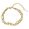 304 Stainless Steel Snake Chain Bracelets for Women FS-WG400CC-03-2